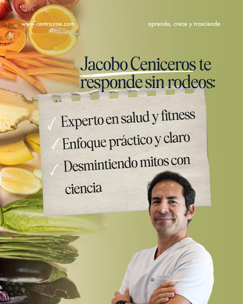 Masterclass - Nutrición sin Filtros: Lo que nadie se atrevió a decirte por Jacobo Ceniceros