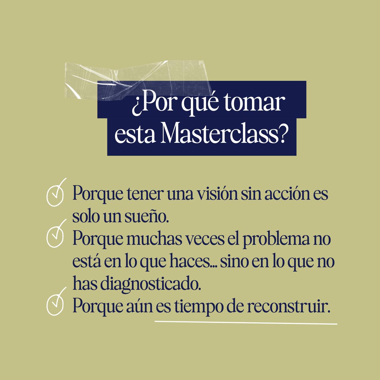 Masterclass - De la Visión a la Acción por Jonatán Rosas