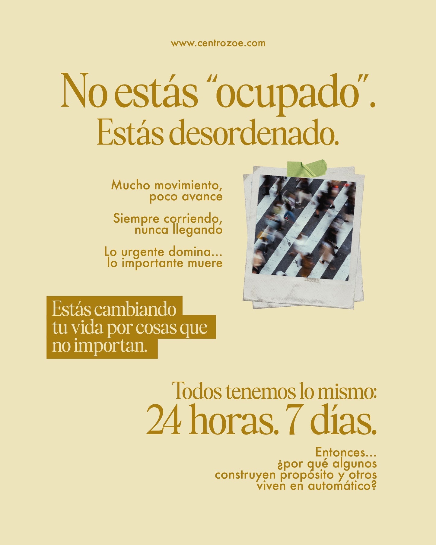 Masterclass - La sabia administración del tiempo por Dr. William Mora