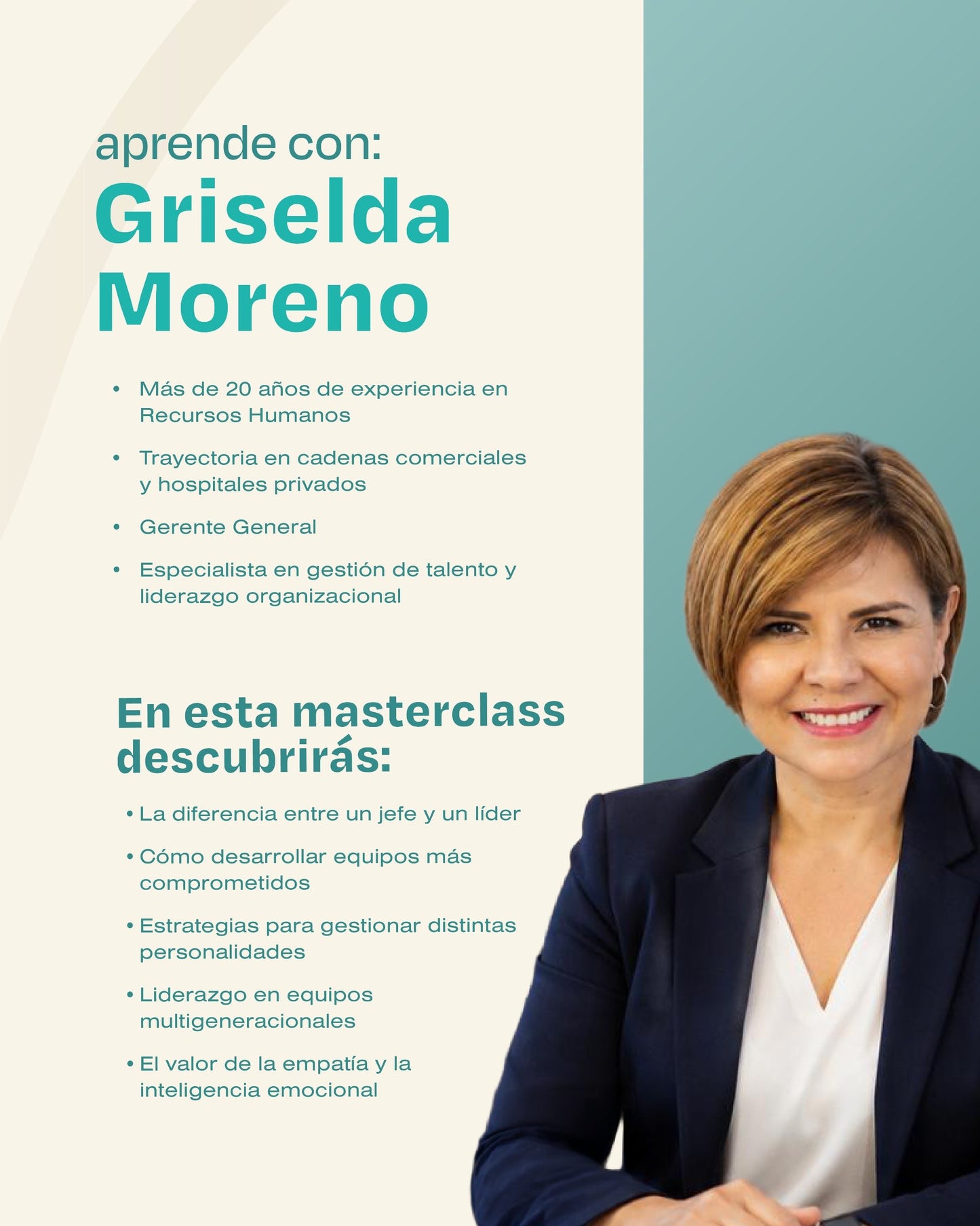 Liderazgo humano - Masterclass con Griselda Moreno