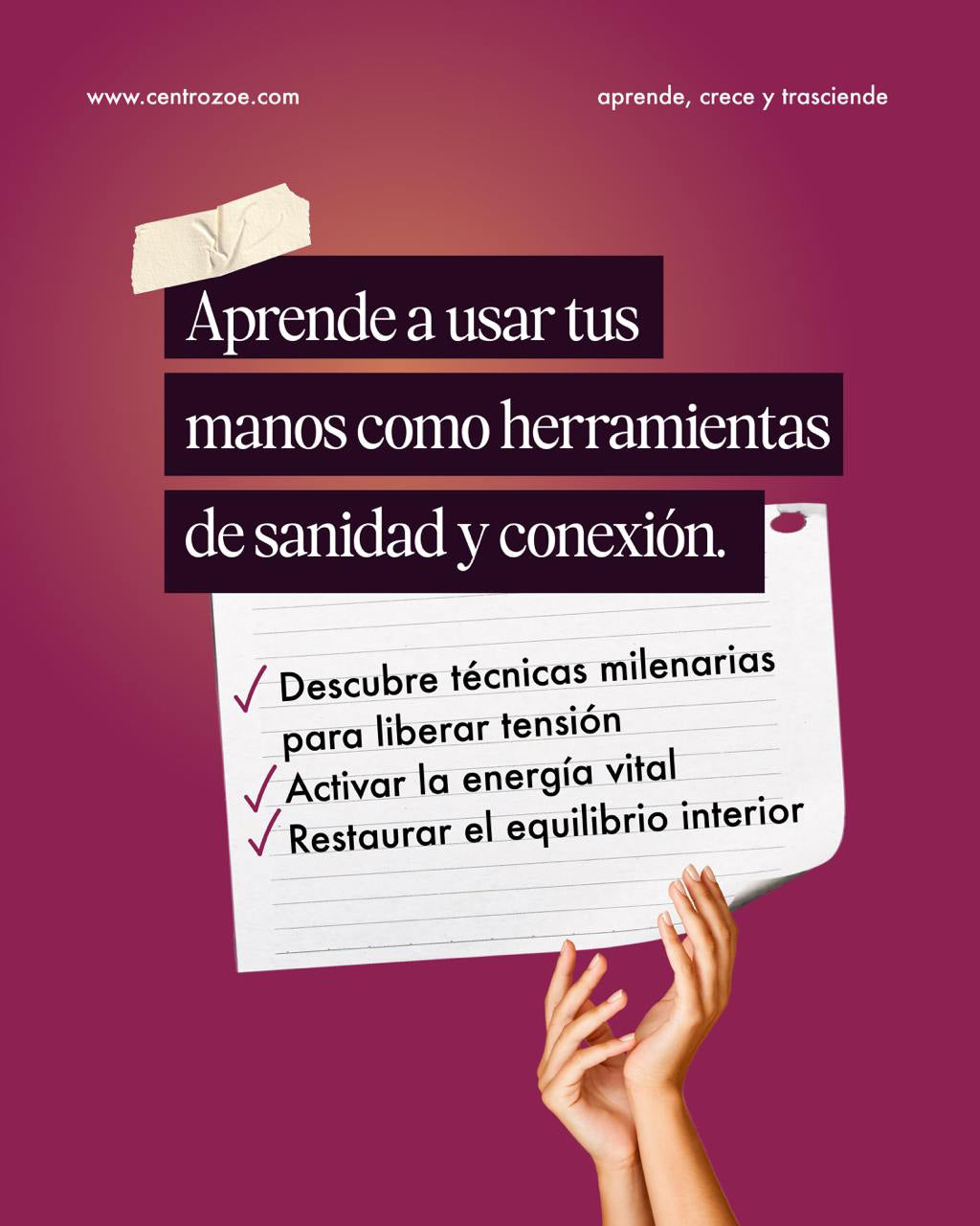 Masaje Ancestral: Sanidad y bienestar en tus manos - Masterclass por Sarahí Villanueva